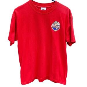 Vintage 90s Bubba Gump Shrimp Co. Restaurant & Market Red Shirt Size Medium